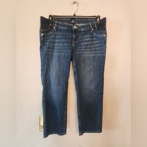 Gap maternity side panel capri jeans size womens 6 short